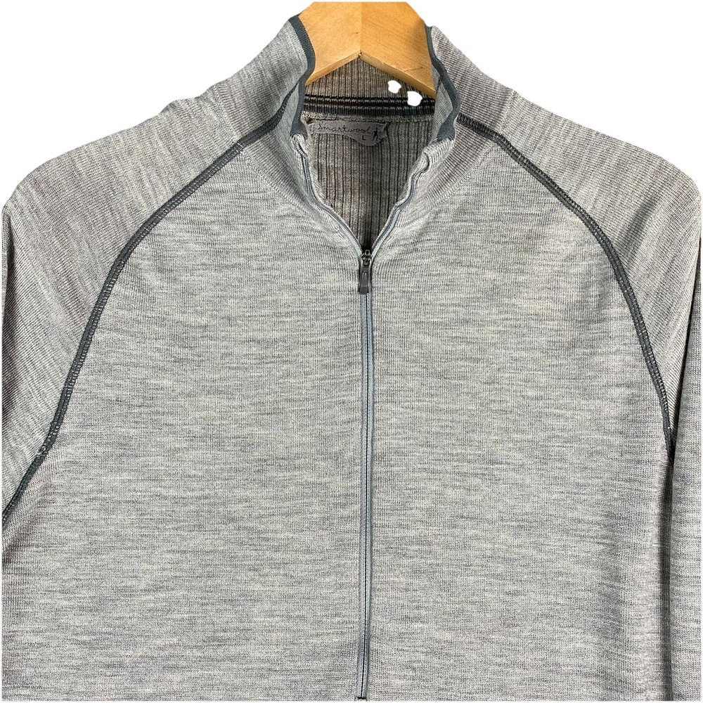 Smartwool Mens Merino Wool 1/2 Zip Pullover L Base layer Gray Hiking Outdoor Ski - Picture 3 of 16